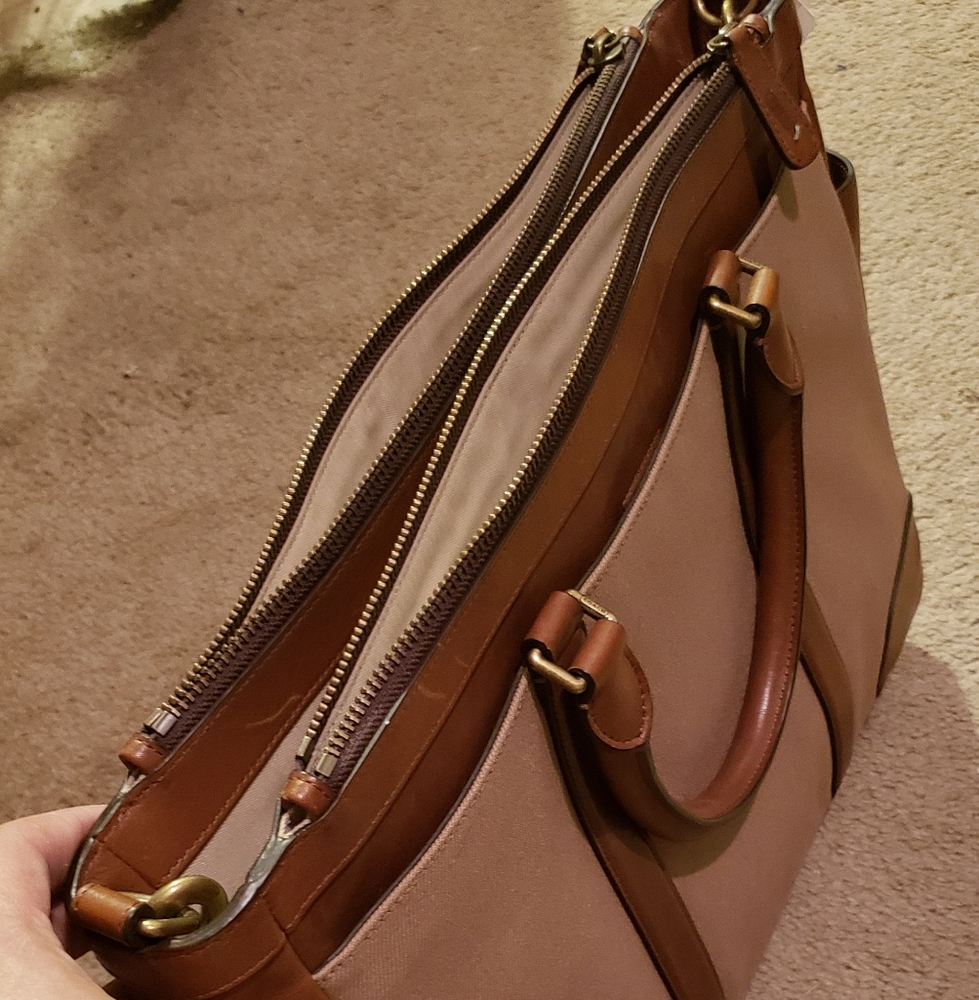 BLEECKER ARCHIVAL TWILL METROPOLITAN BAG (COACH F7